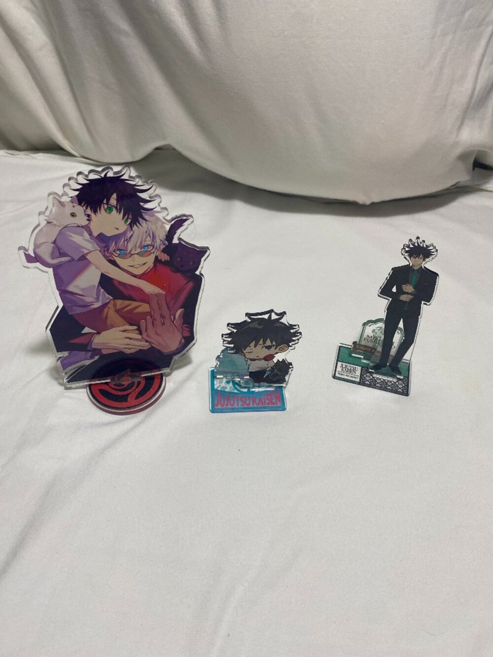 Jujutsu Kaisen Acrylic Stand Lot Gojo Satoru Megumi Fushiguro Anime Display 3pc